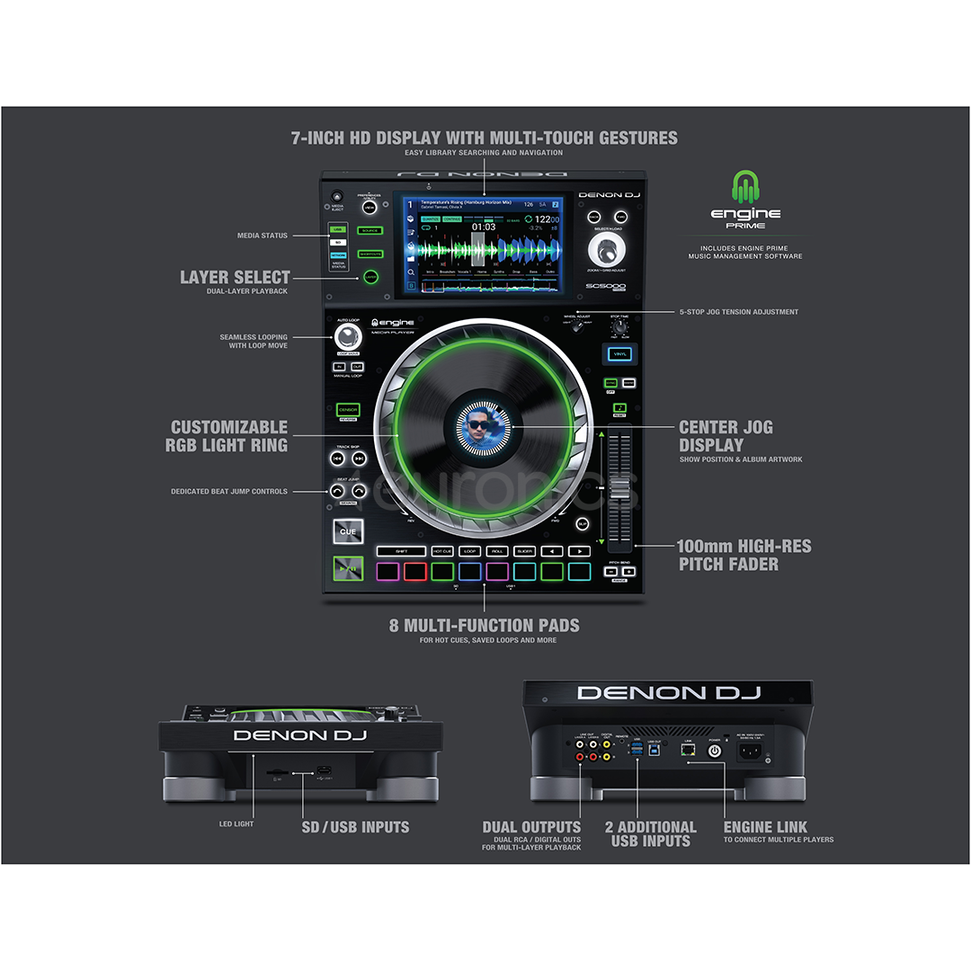DJ media player Denon SC5000 Prime