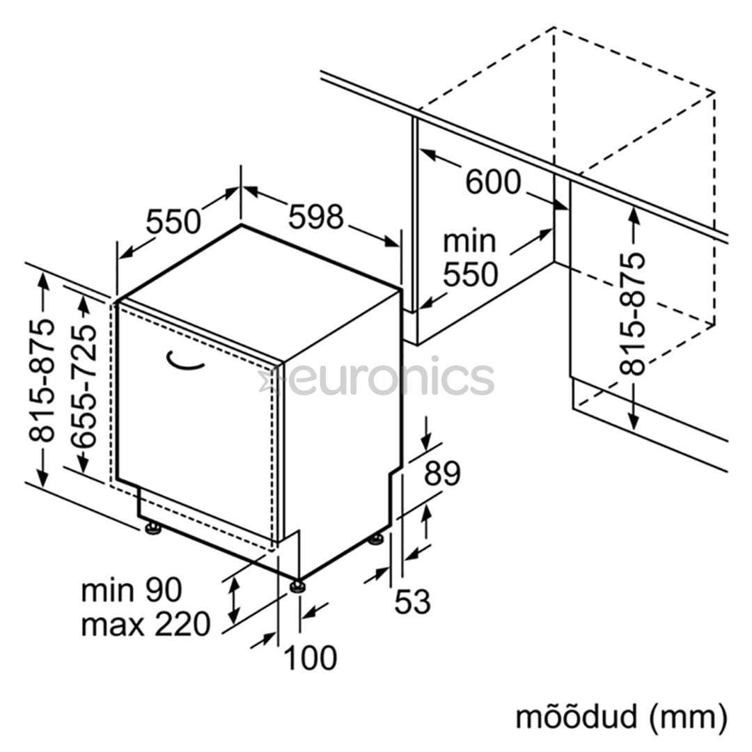 Built-in dishwasher, Bosch / 13 place settings