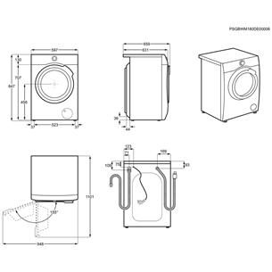 Pesumasin-kuivati Electrolux (8 kg / 6 kg)