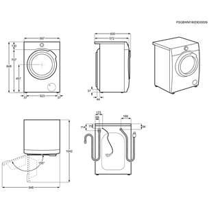 Стиральная машина Electrolux (8 кг)