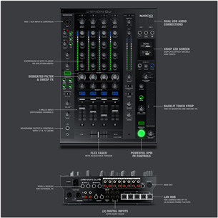 4-kanaline DJ mikserpult Denon X1800 Prime