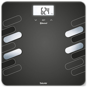 Beurer, up to 180 kg, black - Diagnostic bluetooth scale BF600STYLE