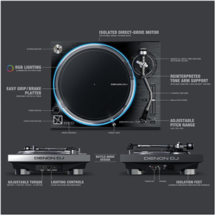 Виниловый проигрыватель для диджеев Denon CL12 Prime