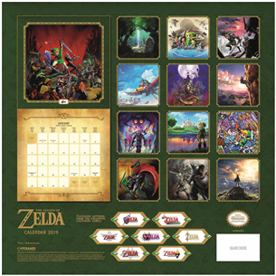 Kalender Legend of Zelda 2019
