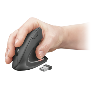 Trust Verto Ergonomic, black - Wireless Optical Mouse