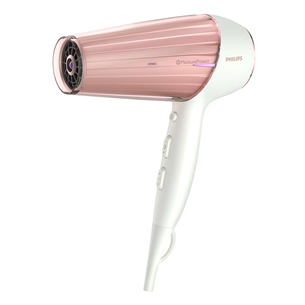 Philips DryCare Prestige, 2300 W, white/pink - Hair dryer