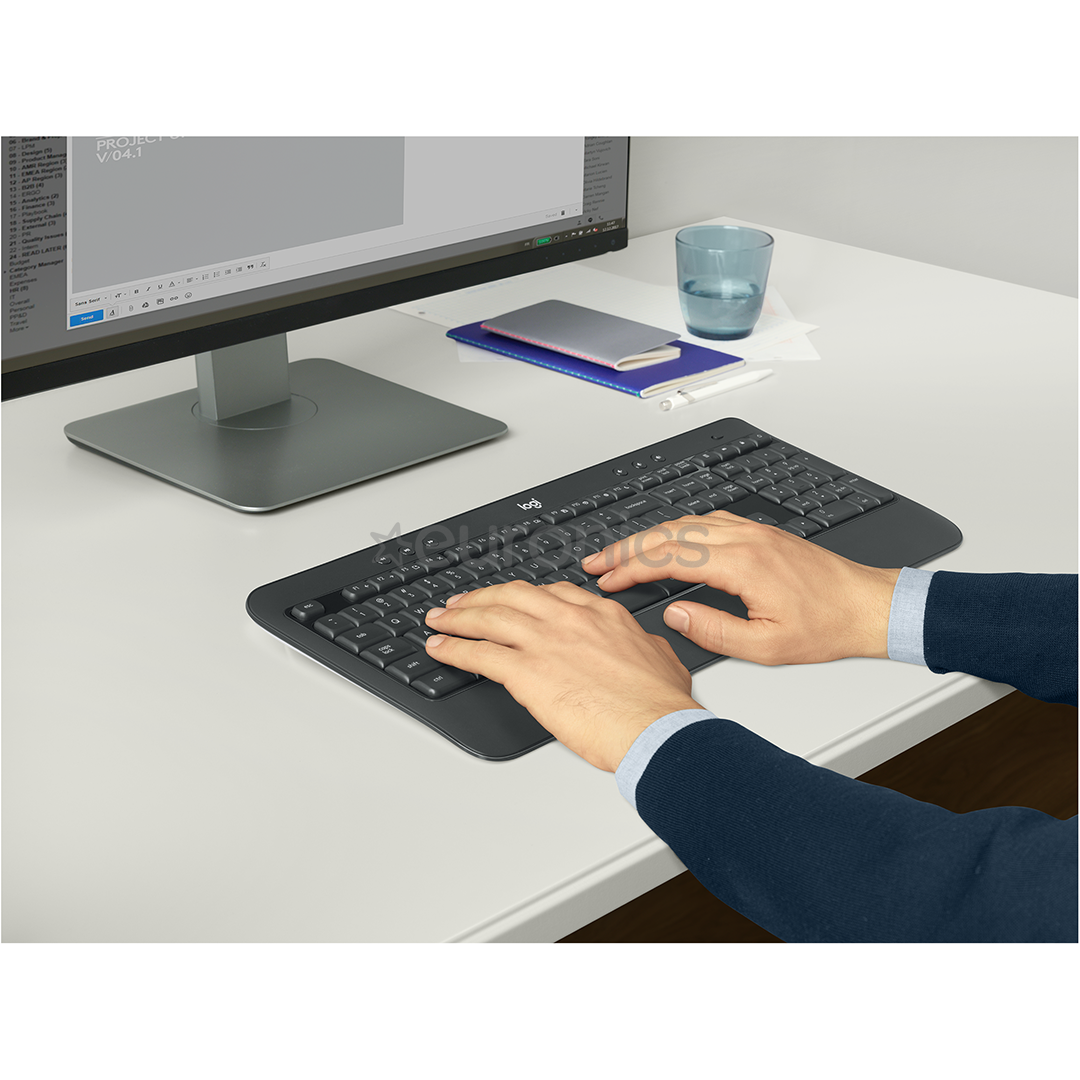 Logitech MK540, SWE, must - Juhtmevaba klaviatuur + hiir