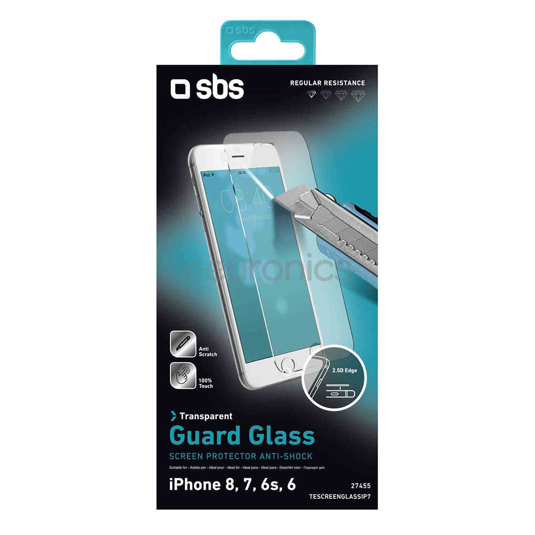 iPhone 8/7/6S/6/SE 2020 protective glass SBS