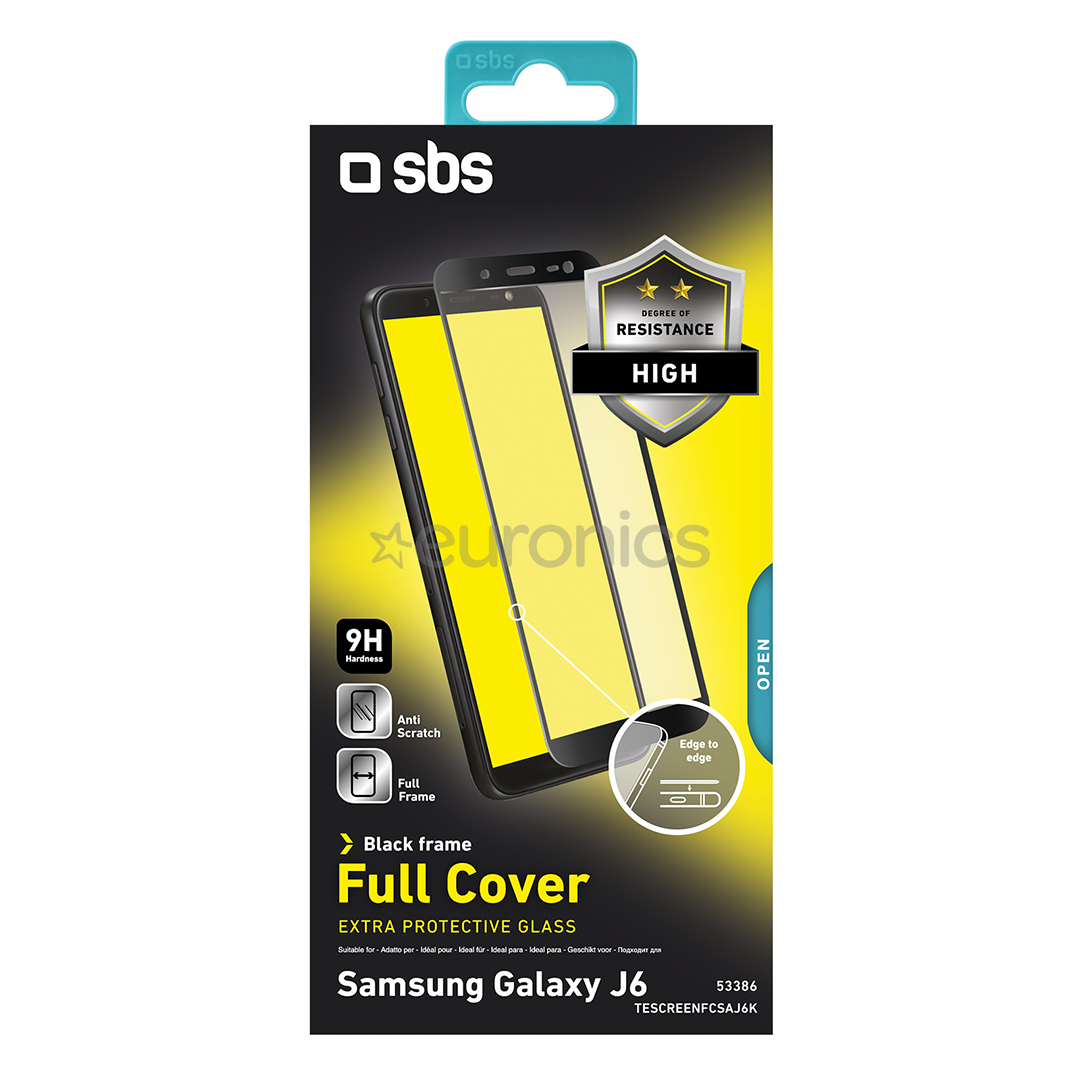 Samsung Galaxy J6 ekraanikaitseklaas SBS