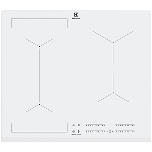 Electrolux, width 59 cm, white - Built-in induction hob EIV63440BW