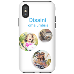 Personalized iPhone XS glossy case / Tough