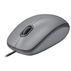 Logitech M110 Silent, vaikne, hall - Juhtmega optiline hiir