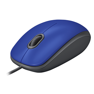 Logitech M110 Silent, blue - Wired Optical Mouse