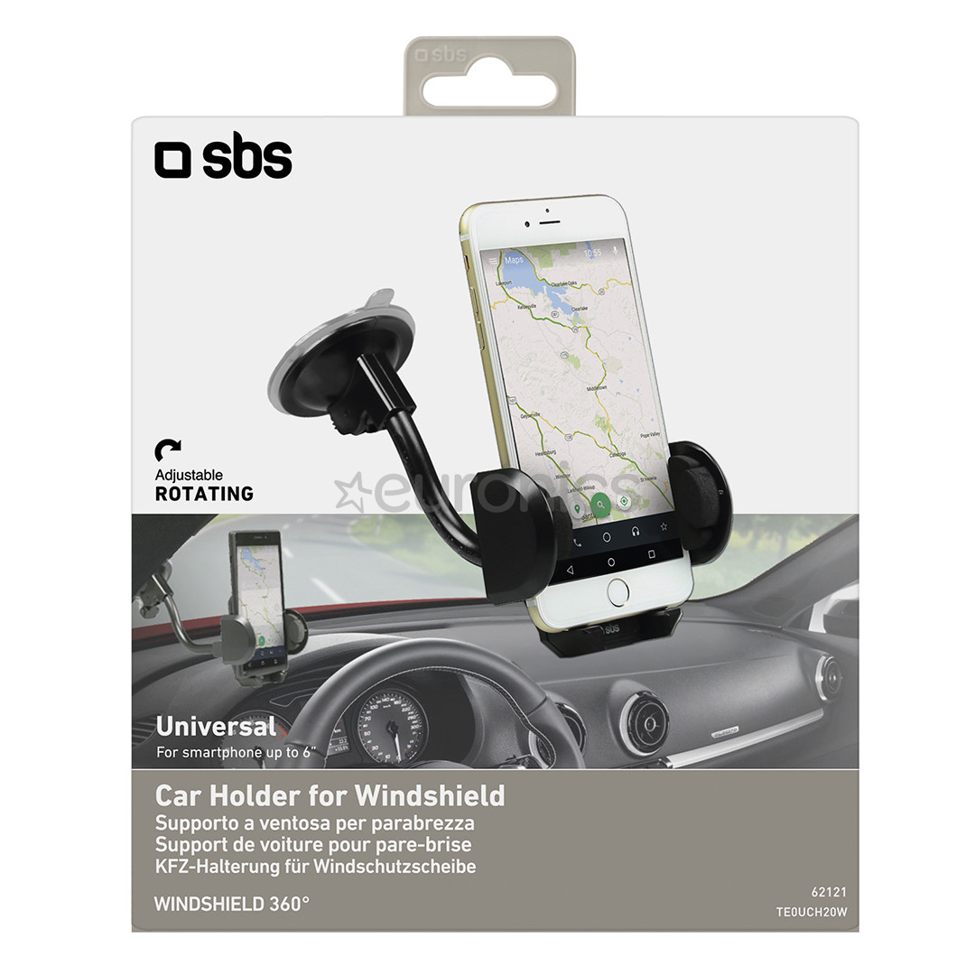 SBS Windshield, черный - Автомобильный держатель для телефона