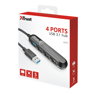 USB 3.1 hub Trust Aiva 4