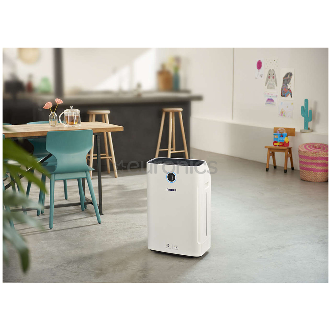 Philips, 310 m³/h, white/black - Air purifier and humidifier