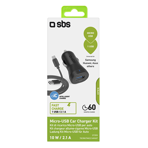 Autolaadija + micro USB juhe SBS
