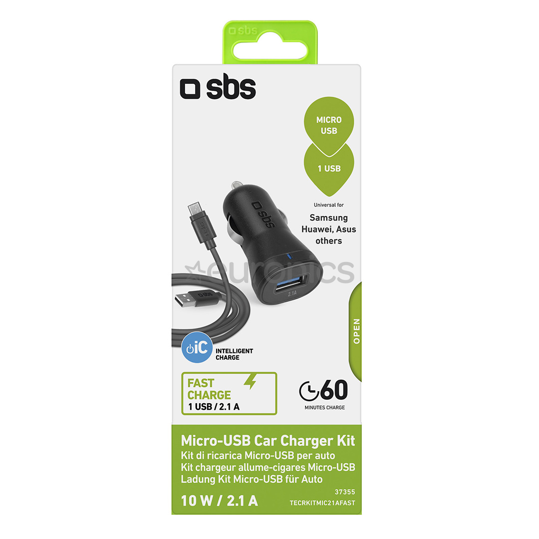 Autolaadija + micro USB juhe SBS