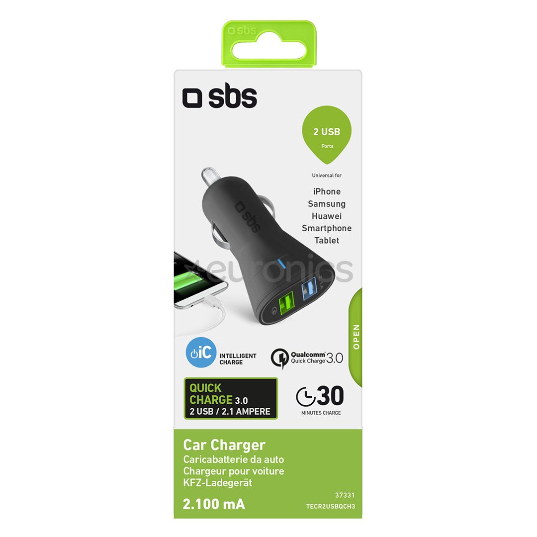 Autolaadija SBS Quick Charge