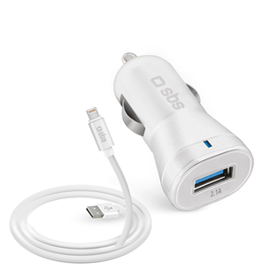 Car charger + Lightning cable SBS