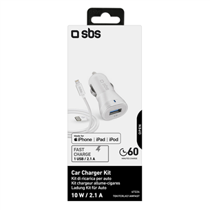 Car charger + Lightning cable SBS