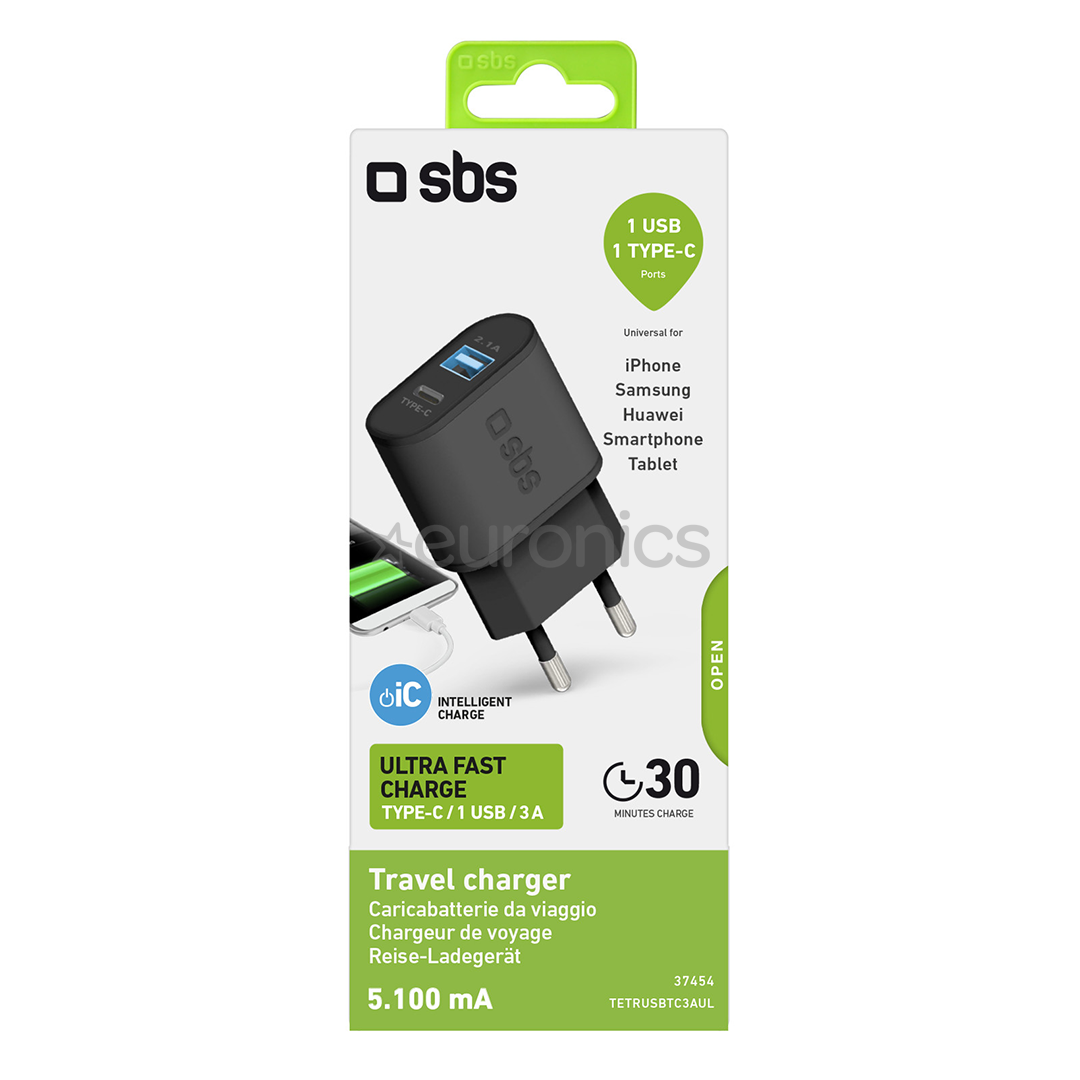 Wall charger USB-C SBS (15 W)