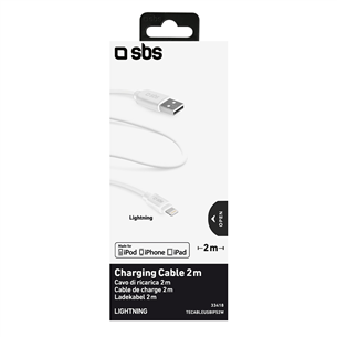 Кабель USB-A - Lightning SBS (2 м)