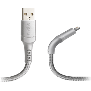 Cable Lightning USB SBS Unbreakable Collection (1 m) TECABLELIGUNB1W