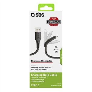 Кабель USB-C Unbreakable Collection, SBS / 1 m