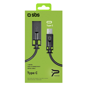 Kaabel USB-A - USB-C SBS Lux (1 m)