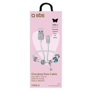 Кабель USB-C SBS Charm (39 см)
