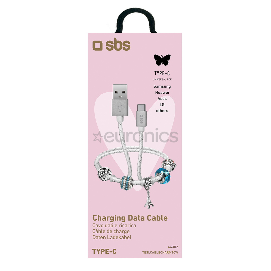 Кабель USB-C SBS Charm (39 см)