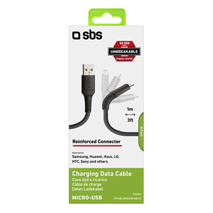 Cable Micro USB SBS Unbreakable Collection (1 m)