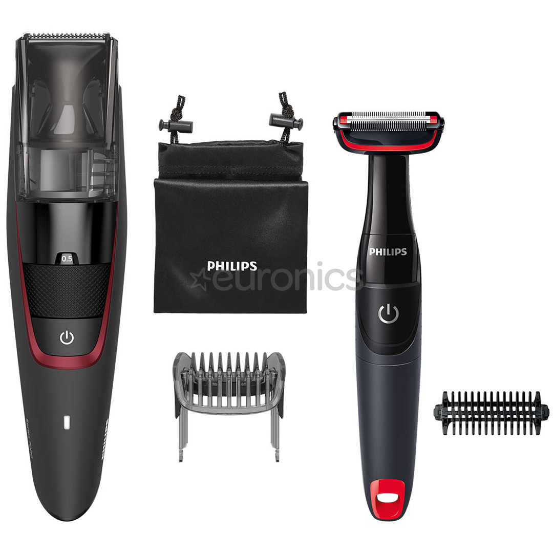 Vaakumiga habemepiirel + kehapiirel Philips series 7000