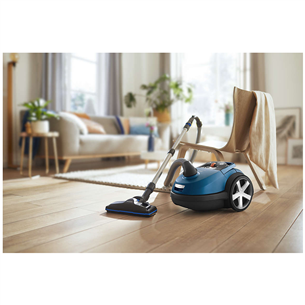 Philips Performer Silent, 750 W, blue/black - Vacuum cleaner