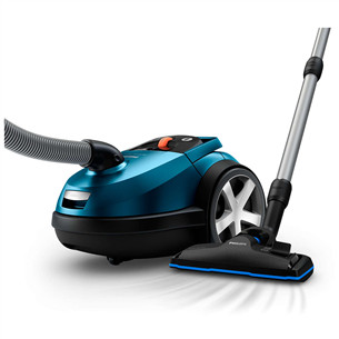 Philips Performer Silent, 750 Вт, черный/синий - Пылесос