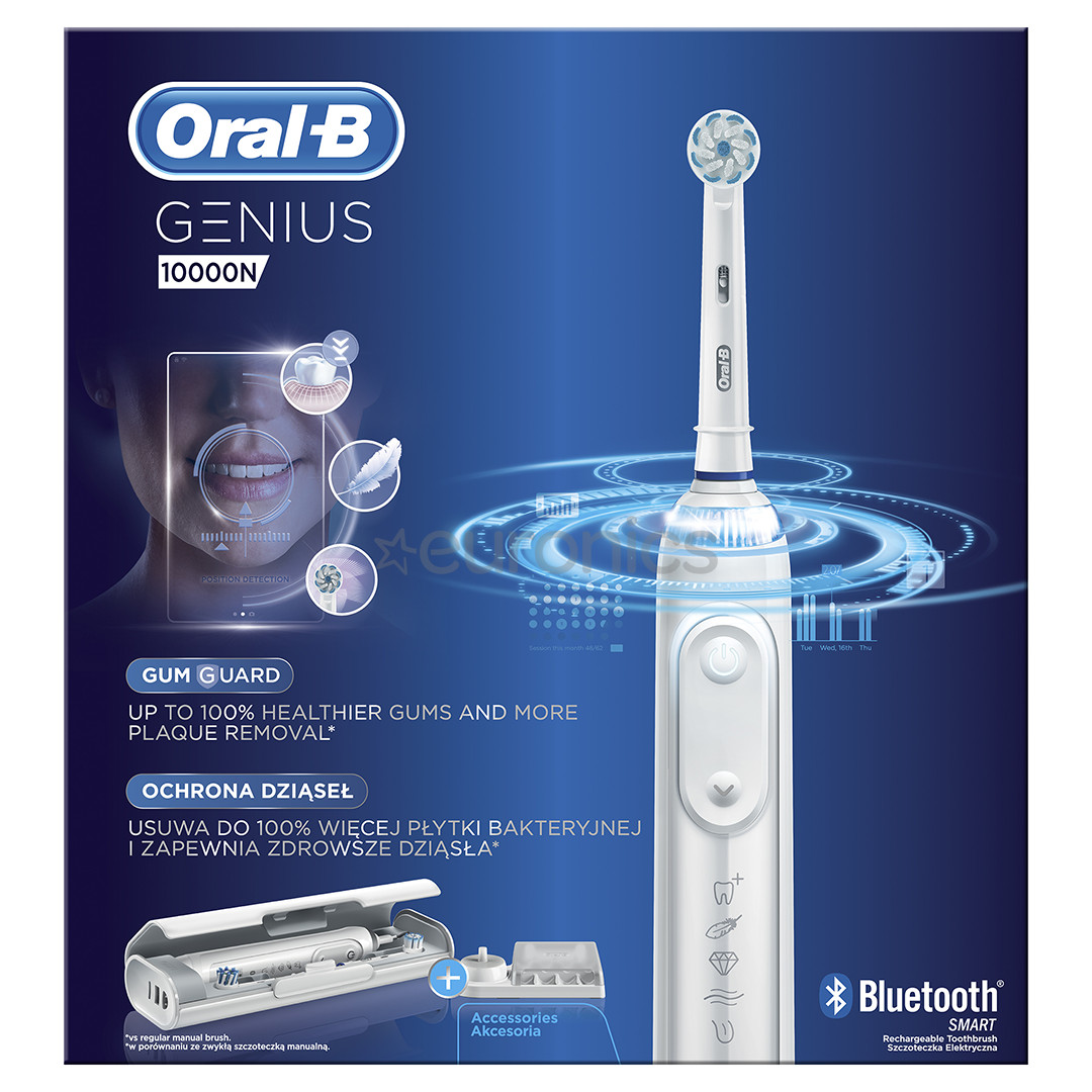 Электрическая зубная щетка Oral-B Genius 10000, Braun