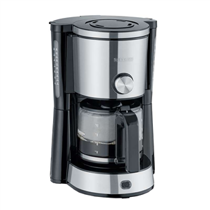 Severin, water tank 1.25 L, black/silver - Coffee maker