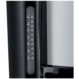 Severin, water tank 1.25 L, black/silver - Coffee maker