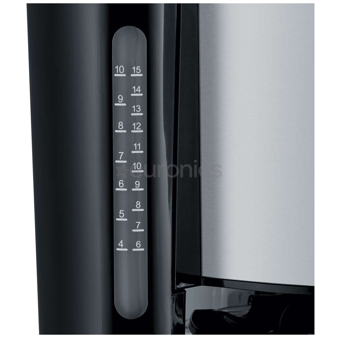 Severin, резервуар для воды 1,25 л, черный/серебристый - Кофеварка