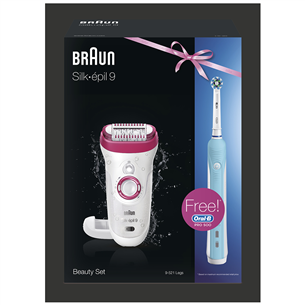 Эпилятор Silk-épil 9 + электрическая зубная щетка Oral-B PRO500, Braun