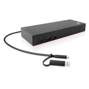 Lenovo ThinkPad Hybrid USB-C Dock, 135 W, must - Sülearvuti dokk 40AF0135EU