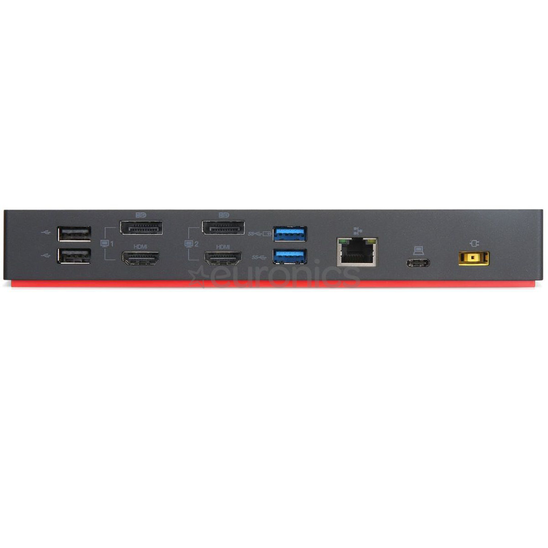 Lenovo ThinkPad Hybrid USB-C Dock, 135 Вт, черный - Док-станция для ноутбука