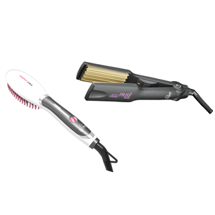 Styling iron + hair straightening brush GA.MA Innova Mini