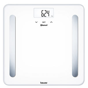 Beurer, up to 180 kg, white - Diagnostic bluetooth scale