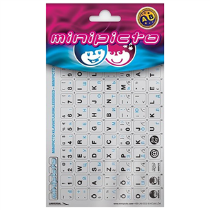 Keyboard stickers Minipicto (EST & RUS)