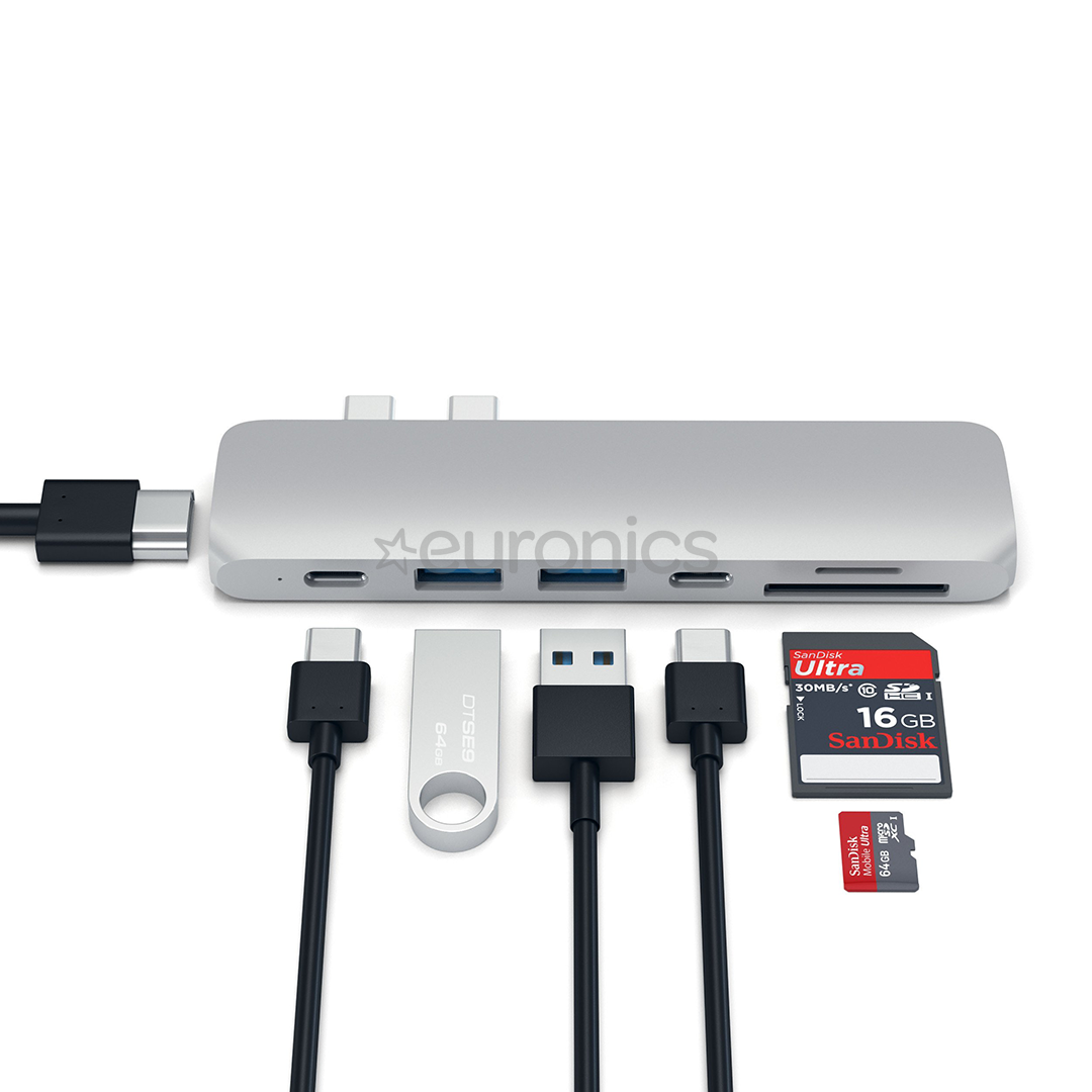 Satechi, USB-C MacBook Pro, серый - Хаб