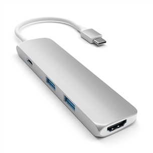 Satechi 4K, USB C Multi-port, серый/белый - Хаб ST-CMAS