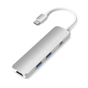 Satechi 4K, USB C Multi-port, серый/белый - Хаб