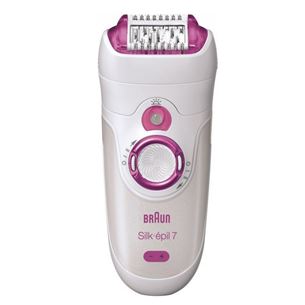 Braun Silk-épil 7 Wet & Dry, белый - Эпилятор + часы Braun SE7+WATCH